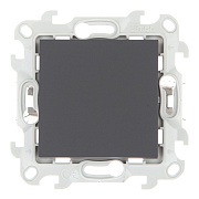 Переключатель Simon 24 Harmonie одноклавишный встраиваемый графит (2420251-038)
