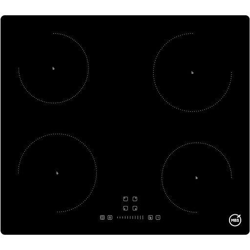 Варочная панель индукционная MBS PI-605 4 конфорки черная