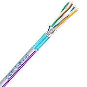 Интернет-кабель (витая пара) F/FTP CAT6a LAN 645 4х2х0,57 мм экранированный Cavel белый (150 м)