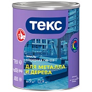 Эмаль ПФ-115 алкидная Текс Оптимум белая глянцевая 0,9 кг