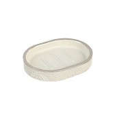 Мыльница для ванной Fora Delight настольная полирезин бежевая (FOR-DLT036)