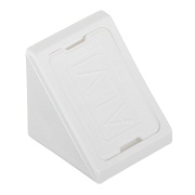 Уголок мебельный пластиковый 21х21х21 мм белый с шурупом (6 шт.) Уголок мебельный пластиковый 21х21х21 мм белый с шурупом (6 шт.)