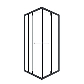 Душевой уголок Ulitka Joy черный 90х90х195 см квадрат стекло прозрачное 6 мм (74104594)