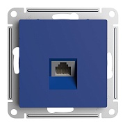 Розетка компьютерная Systeme Electric AtlasDesign встраиваемая аквамарин RJ45 (ATN001183)