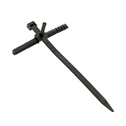 Стяжка кабельная EKF PROxima 150х7 мм с дюбелем полиамидная черная (50 шт.) (plc-nst-7.2x150b)