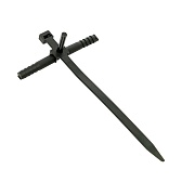 Стяжка кабельная EKF PROxima 150х7 мм с дюбелем полиамидная черная (50 шт.) (plc-nst-7.2x150b)