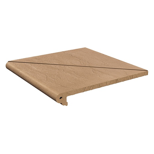 Клинкерная ступень Markaстрой Natural угловая дюна 330х330х14 мм