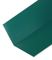 Ендова внутренняя для металлочерепицы 300х300 мм 2 м зеленая RAL 6005 Ендова внутренняя для металлочерепицы 300х300 мм 2 м зеленая RAL 6005