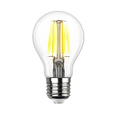 Лампа светодиодная филаментная REV E27 4000К 13 Вт 1300 Лм 220 В груша A60 прозрачная Лампа светодиодная филаментная REV E27 4000К 13 Вт 1300 Лм 220 В груша A60 прозрачная