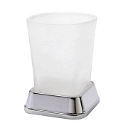 Стакан для ванной WasserKraft Amper настольный стекло матовый/металл хром (K-5428)