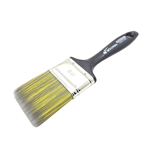 Кисть плоская искусственная щетина пластиковая ручка Boldrini 60х15 мм для эмалей и лаков на алкидной основе Кисть плоская искусственная щетина пластиковая ручка Boldrini 60х15 мм для эмалей и лаков на алкидной основе