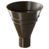 Docke STAL PREMIUM Воронка водосборная Ø 90 (Каштан 8017)