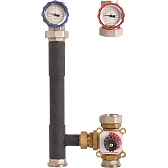 Насосная группа Rommer 1 ВР(г) х 1 1/4 НР(ш) с трехходовым приводным смесителем без насоса (RDG-0003-012501)