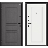 Дверь входная DoorHan Премиум Квадро левая вуддуб графит - малибу белый 880х2050 мм Дверь входная DoorHan Премиум Квадро левая вуддуб графит - малибу белый 880х2050 мм