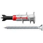 Дюбель для листовых материалов Fischer DuoBlade 15x44 мм нейлон с шурупом (4 шт.) Дюбель для листовых материалов Fischer DuoBlade 15x44 мм нейлон с шурупом (4 шт.)