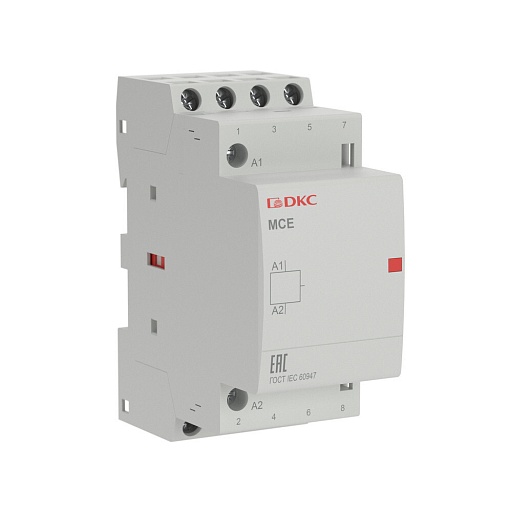 Контактор модульный DKC MCE Yon Max 240 В 25 А тип AC 4НО (MCE-25-40-A240)