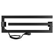 Полотенцесушитель электрический Indigo Sigma 200х600 мм 70 Вт с терморегулятором черный муар