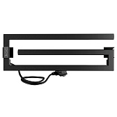 Полотенцесушитель электрический Indigo Sigma 200х600 мм 70 Вт с терморегулятором черный муар Полотенцесушитель электрический Indigo Sigma 200х600 мм 70 Вт с терморегулятором черный муар