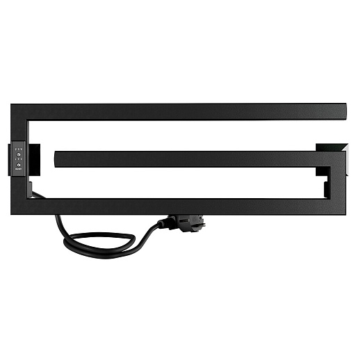 Полотенцесушитель электрический Indigo Sigma 200х600 мм 70 Вт с терморегулятором черный муар