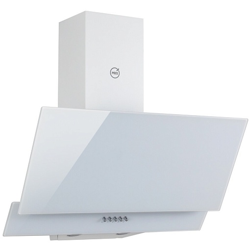 Кухонная вытяжка наклонная MBS Meryta 160 Glass White 60 см белая