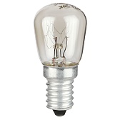 Лампа накаливания для холодильника и швейной машины Эра Т26 E14 15 Вт 90 Лм 230 В груша прозрачная