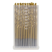 Набор сверл по металлу спиральное Hilberg Cobalt 5% Top 4,2х75 мм кобальтовое (10 шт.) (CO042-10)