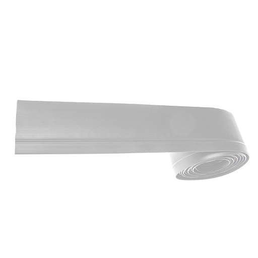 Плинтус ПВХ напольный Grace 44 мм белый 48000 мм гибкий самоклеящийся