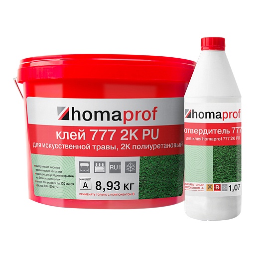 Клей полиуретановый для искусственной травы Homa Homaprof 777 2K PU 10 кг Клей полиуретановый для искусственной травы Homa Homaprof 777 2K PU 10 кг