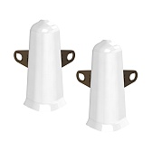 Угол наружный Идеал Деконика 70 мм белый глянец Г-профиль (2 шт.)