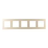 Рамка Simon 24 Harmonie 2400650-034 пятиместная универсальная шампань Рамка Simon 24 Harmonie 2400650-034 пятиместная универсальная шампань