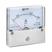 Амперметр аналоговый EKF PROxima AMA-801 80х80 мм IP20 600 А трансформаторное подключение на 5 модулей (ama-801-600)