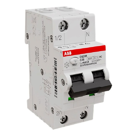 Автомат дифференциальный ABB DS201 32А 1P+N тип AC 30 мА 6 кА (2CSR255080R1324) Автомат дифференциальный ABB DS201 32А 1P+N тип AC 30 мА 6 кА (2CSR255080R1324)