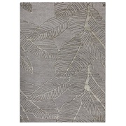 Ковер 0,6х1,1 м прямоугольный Almira листья серо-золотой