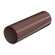Труба водосточная Технониколь пластиковая d82 мм 3 м коричневая RAL 8017