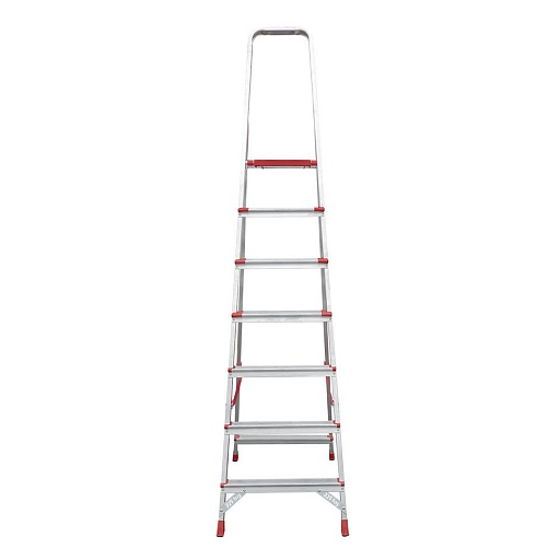 Стремянка алюминиевая 9 ступеней 80-130 мм 1,95 м Новая высота Стремянка алюминиевая 9 ступеней 80-130 мм 1,95 м Новая высота