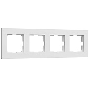 Рамка Werkel Slab четырехместная белая софт (a062797)
