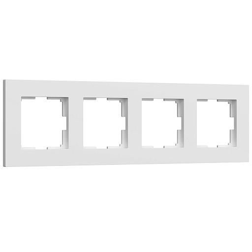 Рамка Werkel Slab четырехместная белая софт (a062797) Рамка Werkel Slab четырехместная белая софт (a062797)