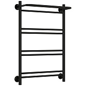 Полотенцесушитель водяной Сунержа ВСП-51П 800х500 мм лесенка с полкой черный