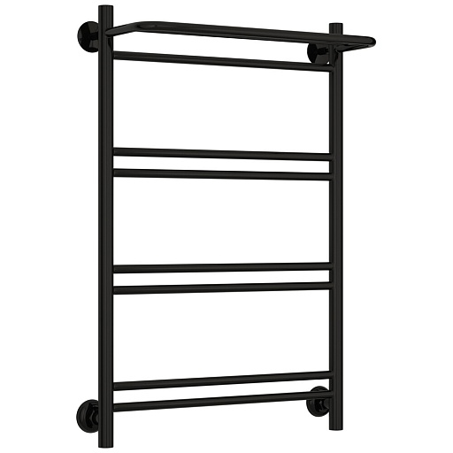 Полотенцесушитель водяной Сунержа ВСП-51П 800х500 мм лесенка с полкой черный