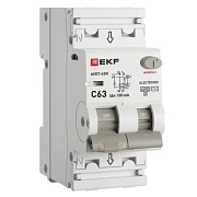 Автомат дифференциальный EKF PROxima АВДТ-63N 63А 1P+N тип AC 100 мА 6 кА (D63N26E63C100)