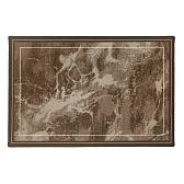 Ковер 0,67х1,1 м прямоугольный Марбл бежево-коричневый