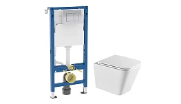 Комплект инсталляции Geberit Delta с унитазом Corsa Deco TX с кнопкой хром и сиденьем микролифт (458.163.21.2/1071822) Комплект инсталляции Geberit Delta с унитазом Corsa Deco TX с кнопкой хром и сиденьем микролифт (458.163.21.2/1071822)