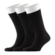 Носки мужские Hesler гребенная пряжа 41-43 черные (3 пары)