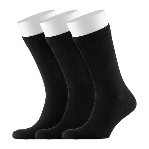 Носки мужские Hesler гребенная пряжа 41-43 черные (3 пары)