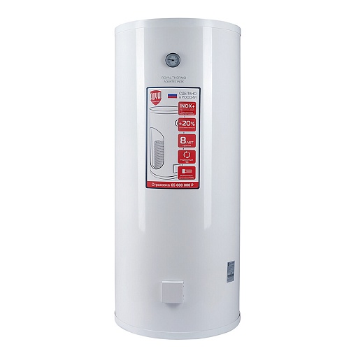 Водонагреватель накопительный Royal Thermo Aquatec Inox RTWX 200 косвенного нагрева 200 л 35 кВт напольный вертикальный