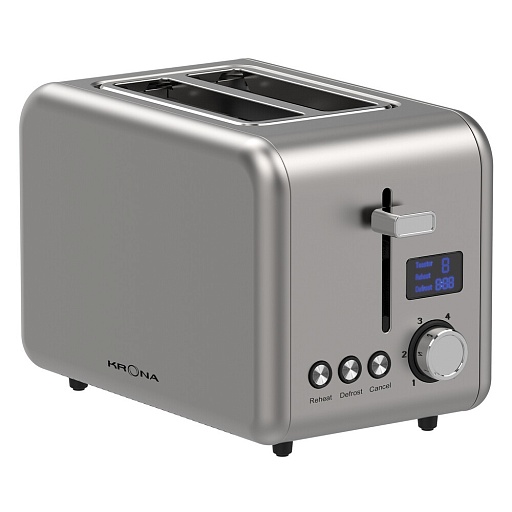 Тостер Krona Digitaler Inox KRTO02 нержавеющая сталь Тостер Krona Digitaler Inox KRTO02 нержавеющая сталь