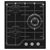 Варочная панель газовая Krona Corniola 45 3 конфорки черная Варочная панель газовая Krona Corniola 45 3 конфорки черная