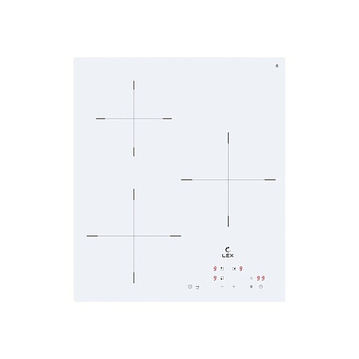 Варочная панель индукционная Lex EVI 430A 3 конфорки белая