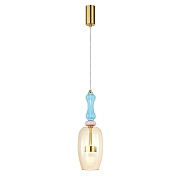 Светильник светодиодный подвесной Arte Lamp Coral 3000К 8 Вт 3 кв.м латунь IP20 (A2405SP-9YL)