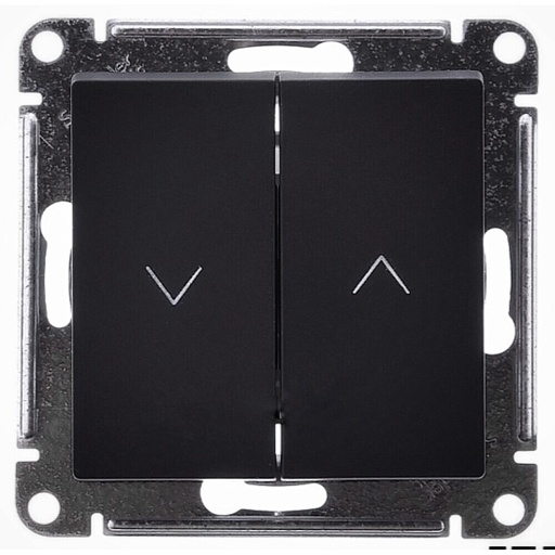 Кнопка управления жалюзи Systeme Electric AtlasDesign встраиваемая базальт (ATN001419) Кнопка управления жалюзи Systeme Electric AtlasDesign встраиваемая базальт (ATN001419)